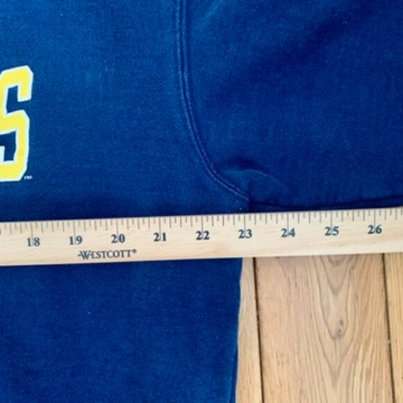 michigan wolverines Hoodie Women’s Medium Pullover Sweater Blue Yellow Pro Edge - Picture 4 of 5
